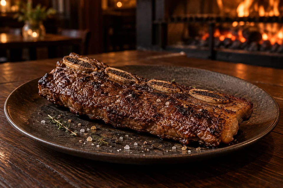 Asado de tira a la parrilla