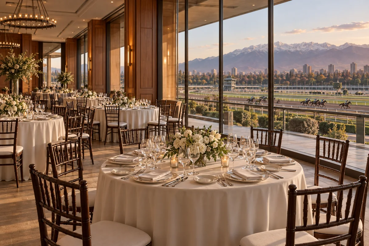 Salón preparado para una celebración